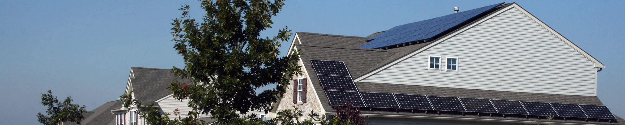 solar panels on roof of home