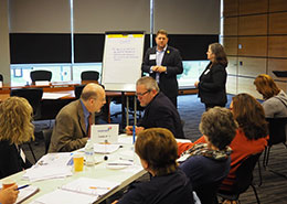 people at a meeting