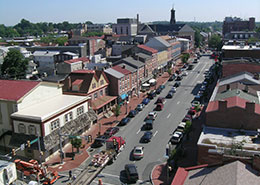 aerial view of urban area