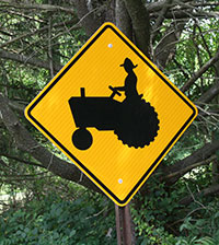tractor sign